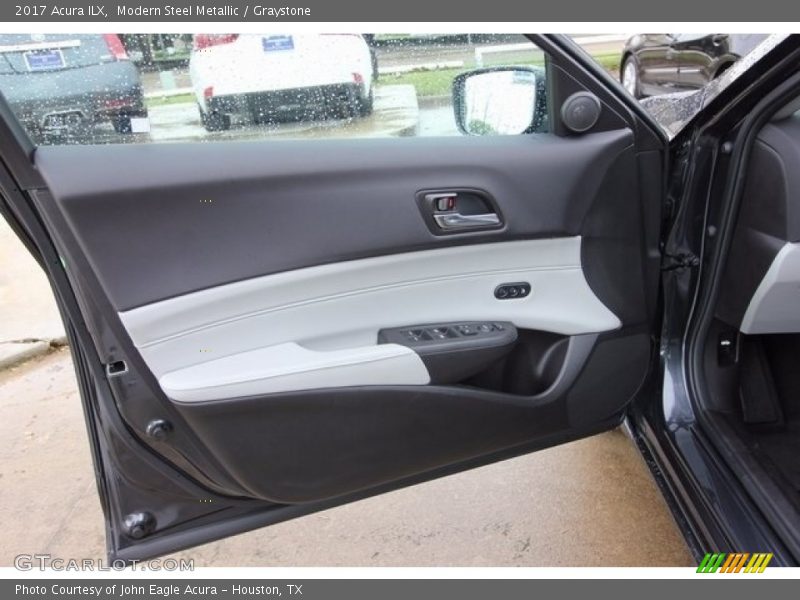 Modern Steel Metallic / Graystone 2017 Acura ILX