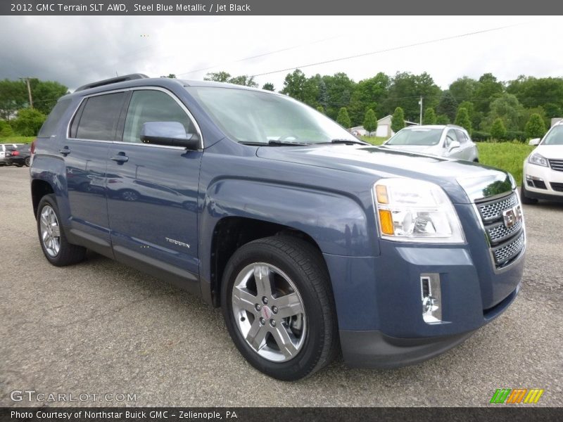 Steel Blue Metallic / Jet Black 2012 GMC Terrain SLT AWD
