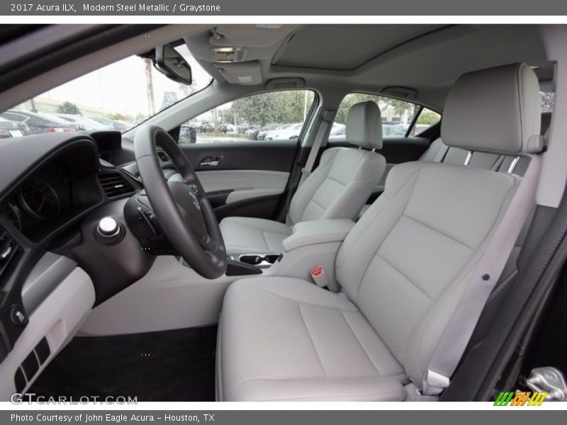 Modern Steel Metallic / Graystone 2017 Acura ILX
