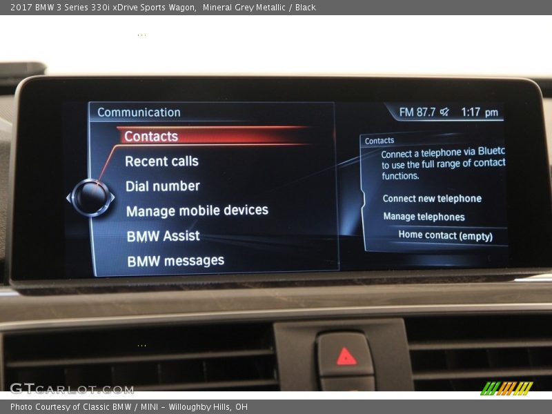Mineral Grey Metallic / Black 2017 BMW 3 Series 330i xDrive Sports Wagon