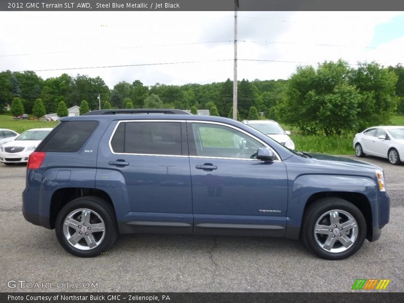 Steel Blue Metallic / Jet Black 2012 GMC Terrain SLT AWD