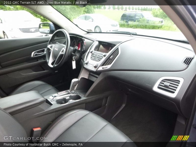 Steel Blue Metallic / Jet Black 2012 GMC Terrain SLT AWD