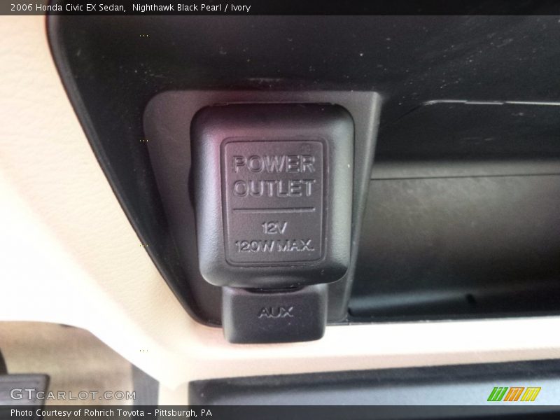 Nighthawk Black Pearl / Ivory 2006 Honda Civic EX Sedan