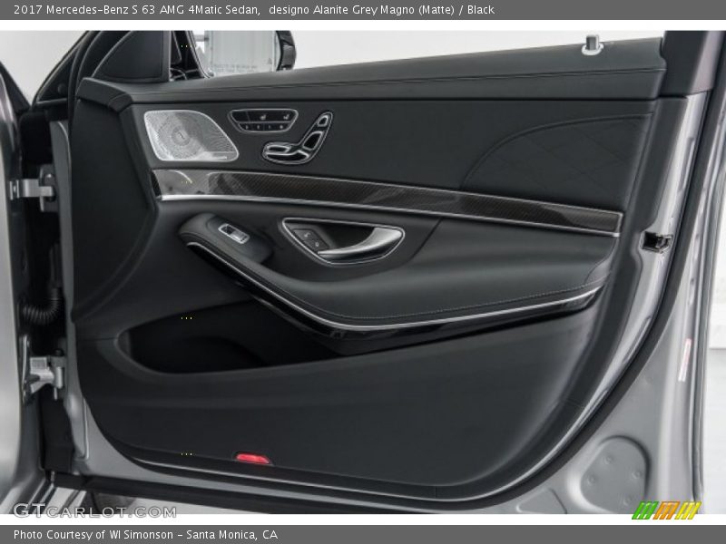 designo Alanite Grey Magno (Matte) / Black 2017 Mercedes-Benz S 63 AMG 4Matic Sedan
