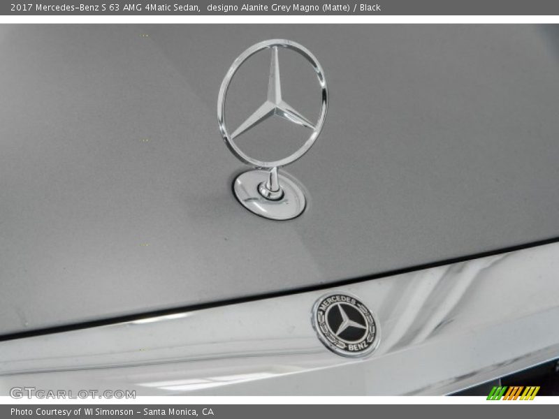 designo Alanite Grey Magno (Matte) / Black 2017 Mercedes-Benz S 63 AMG 4Matic Sedan