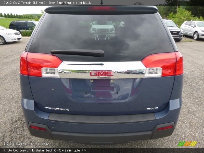Steel Blue Metallic / Jet Black 2012 GMC Terrain SLT AWD