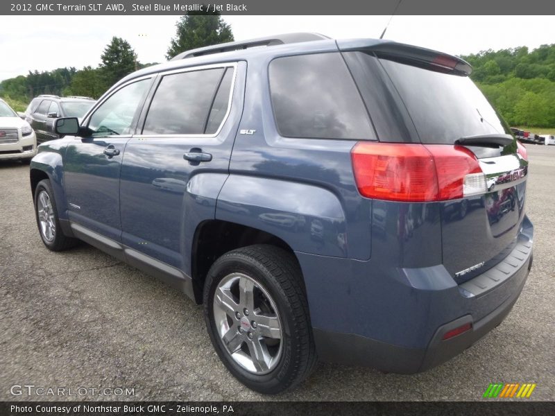 Steel Blue Metallic / Jet Black 2012 GMC Terrain SLT AWD