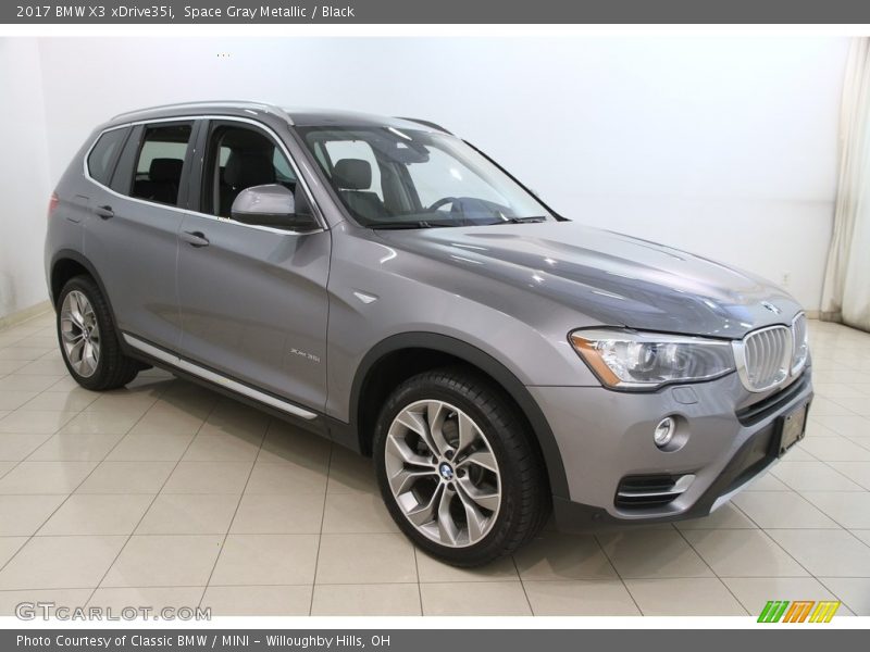 Space Gray Metallic / Black 2017 BMW X3 xDrive35i