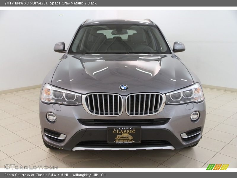 Space Gray Metallic / Black 2017 BMW X3 xDrive35i
