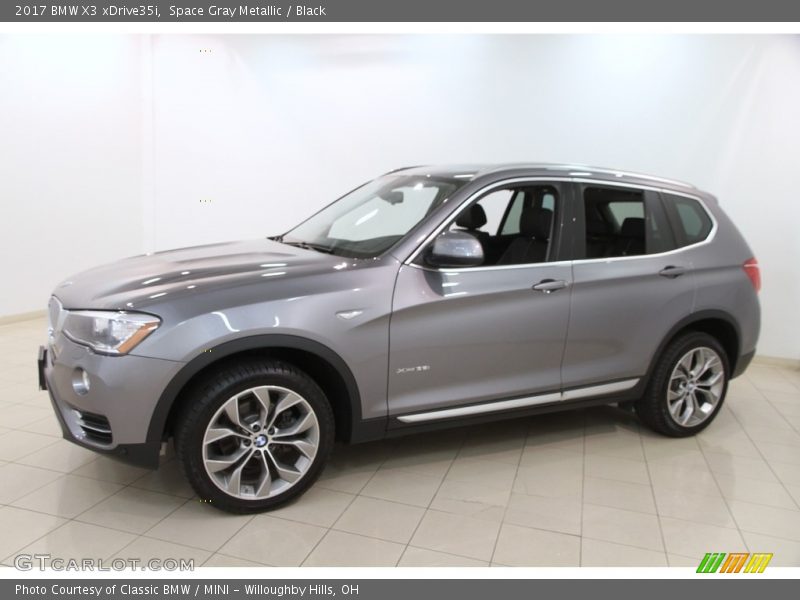 Space Gray Metallic / Black 2017 BMW X3 xDrive35i