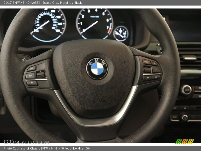 Space Gray Metallic / Black 2017 BMW X3 xDrive35i