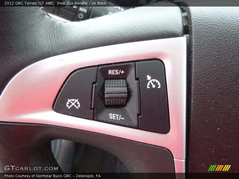 Steel Blue Metallic / Jet Black 2012 GMC Terrain SLT AWD