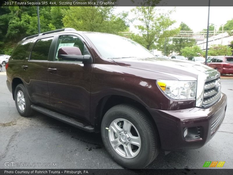 Sizzling Crimson Mica / Graphite 2017 Toyota Sequoia SR5 4x4