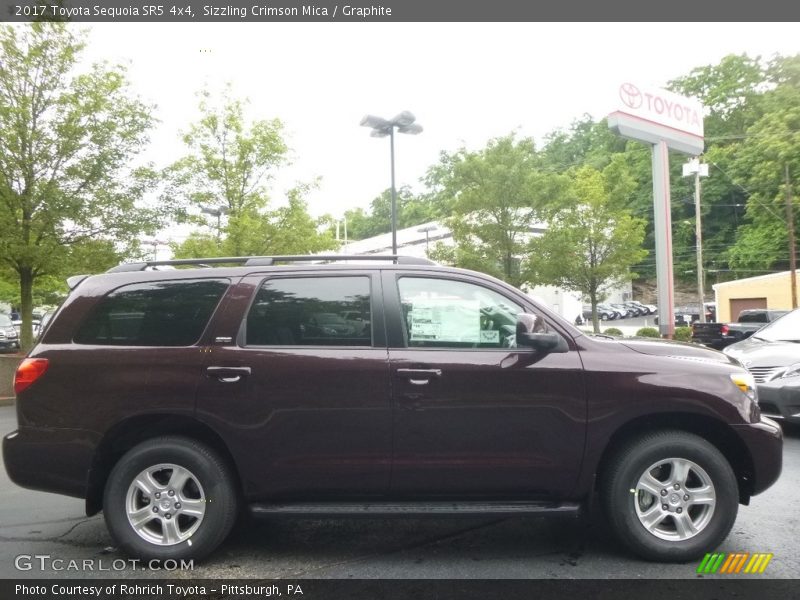 Sizzling Crimson Mica / Graphite 2017 Toyota Sequoia SR5 4x4