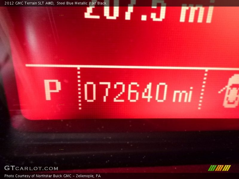 Steel Blue Metallic / Jet Black 2012 GMC Terrain SLT AWD