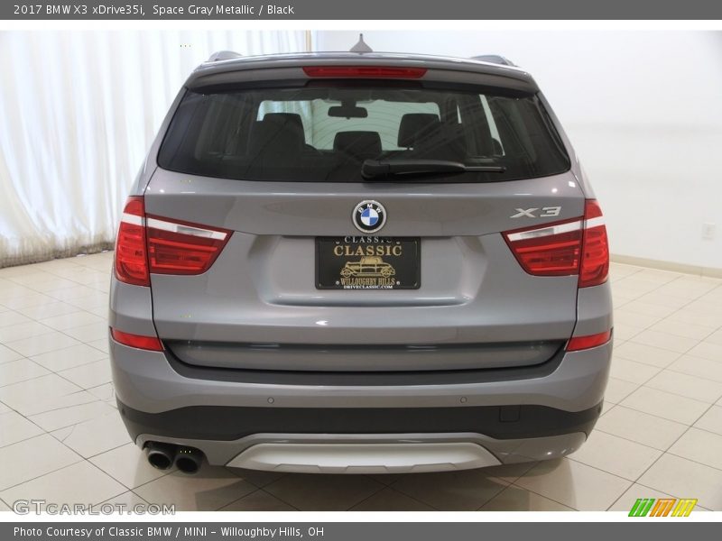 Space Gray Metallic / Black 2017 BMW X3 xDrive35i