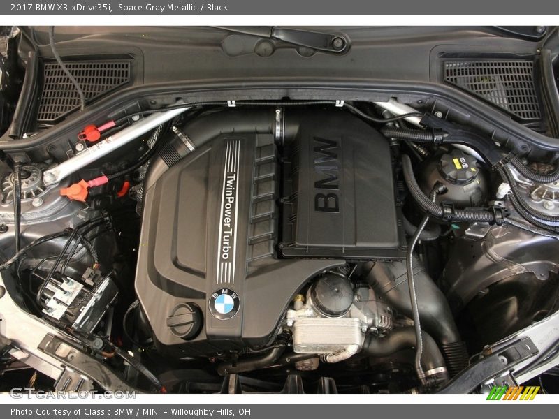 Space Gray Metallic / Black 2017 BMW X3 xDrive35i