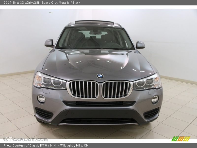 Space Gray Metallic / Black 2017 BMW X3 xDrive28i