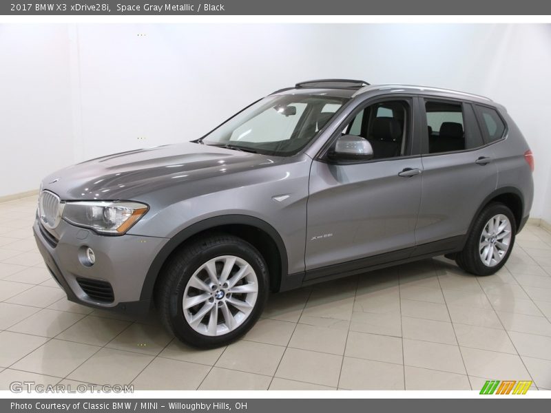 Space Gray Metallic / Black 2017 BMW X3 xDrive28i