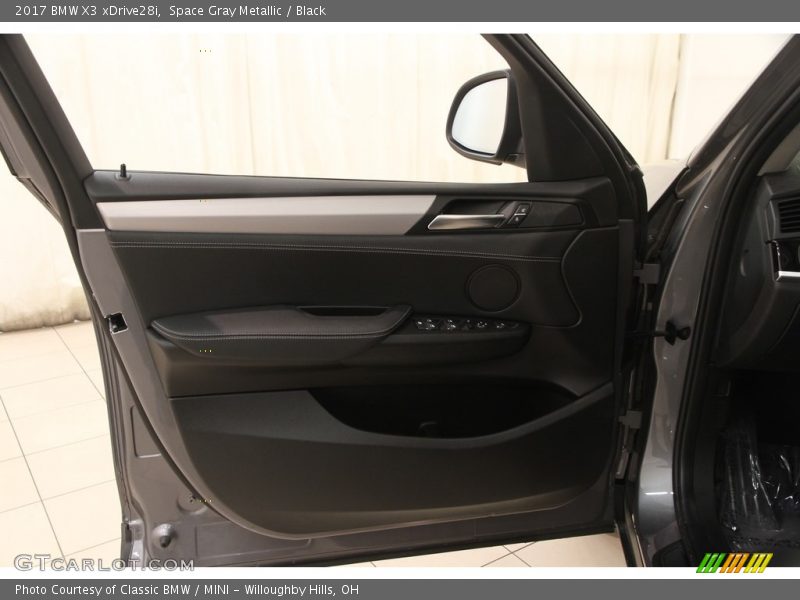 Space Gray Metallic / Black 2017 BMW X3 xDrive28i