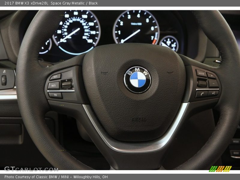 Space Gray Metallic / Black 2017 BMW X3 xDrive28i