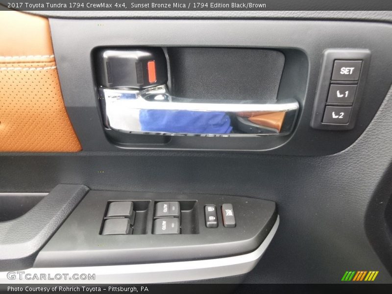 Sunset Bronze Mica / 1794 Edition Black/Brown 2017 Toyota Tundra 1794 CrewMax 4x4