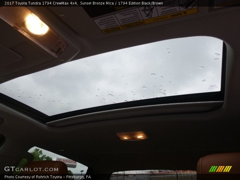 Sunset Bronze Mica / 1794 Edition Black/Brown 2017 Toyota Tundra 1794 CrewMax 4x4