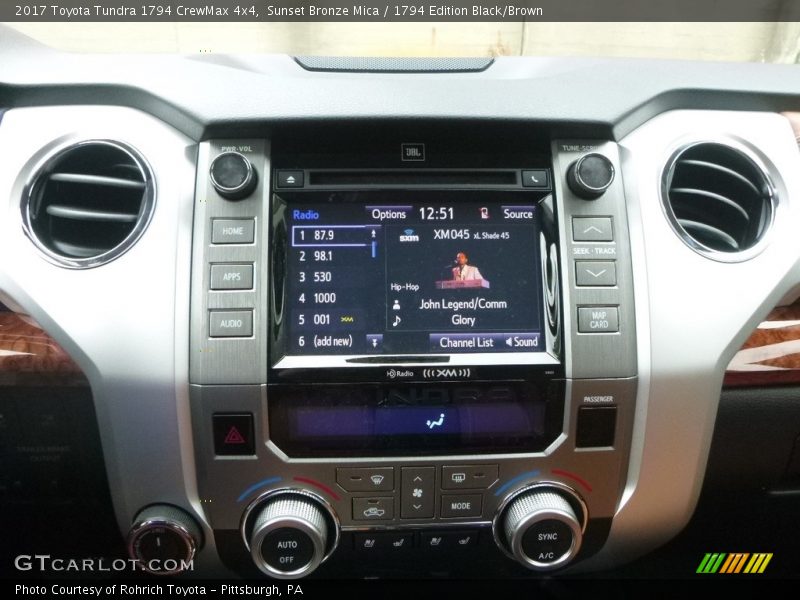 Controls of 2017 Tundra 1794 CrewMax 4x4