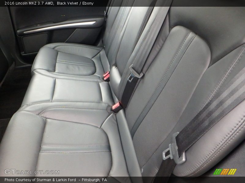 Rear Seat of 2016 MKZ 3.7 AWD