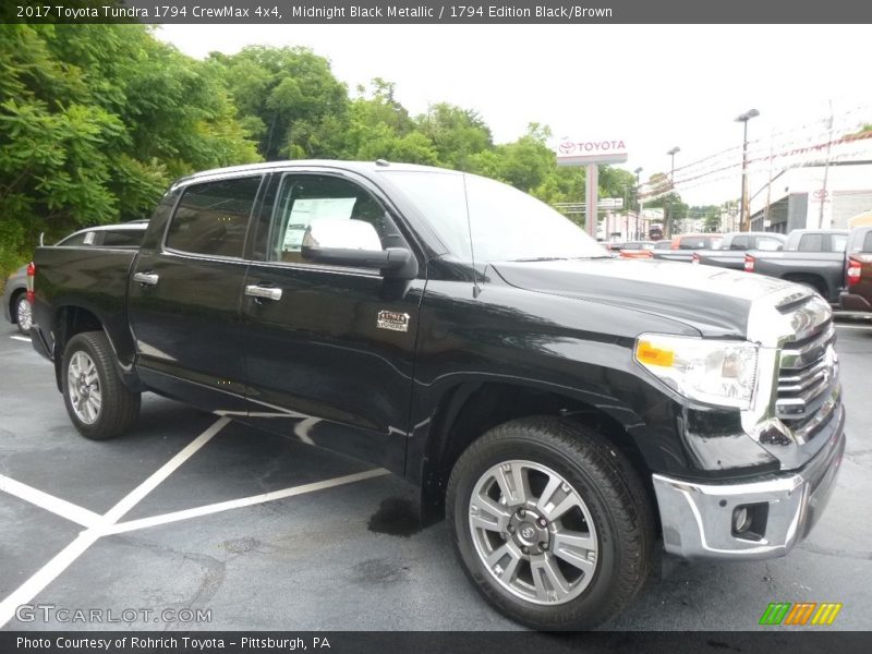 Midnight Black Metallic / 1794 Edition Black/Brown 2017 Toyota Tundra 1794 CrewMax 4x4