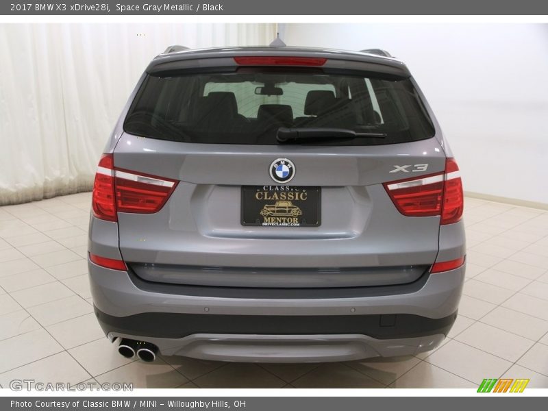 Space Gray Metallic / Black 2017 BMW X3 xDrive28i