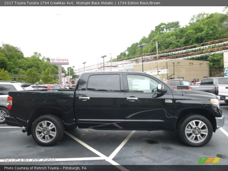 Midnight Black Metallic / 1794 Edition Black/Brown 2017 Toyota Tundra 1794 CrewMax 4x4