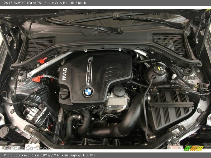 Space Gray Metallic / Black 2017 BMW X3 xDrive28i