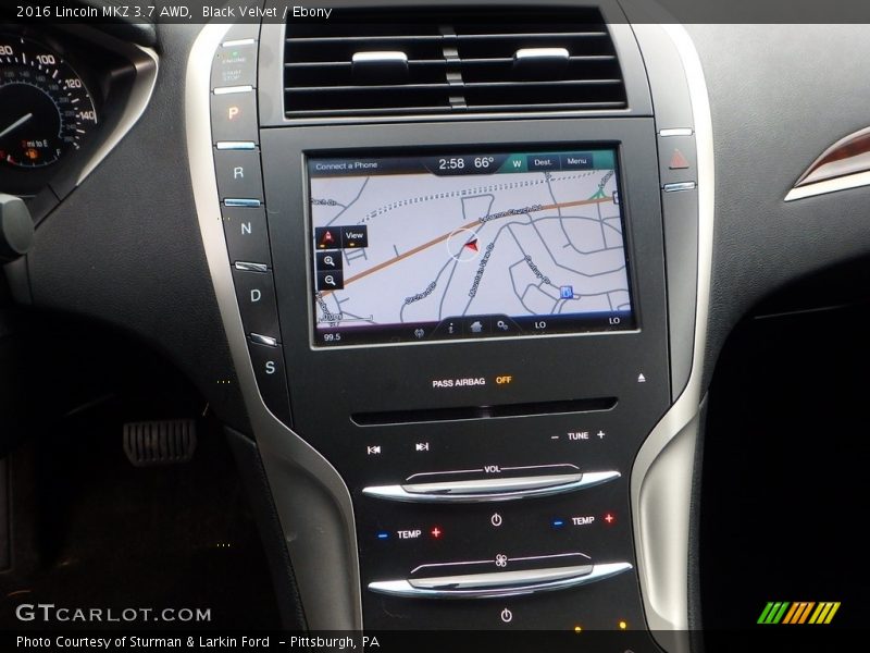 Controls of 2016 MKZ 3.7 AWD