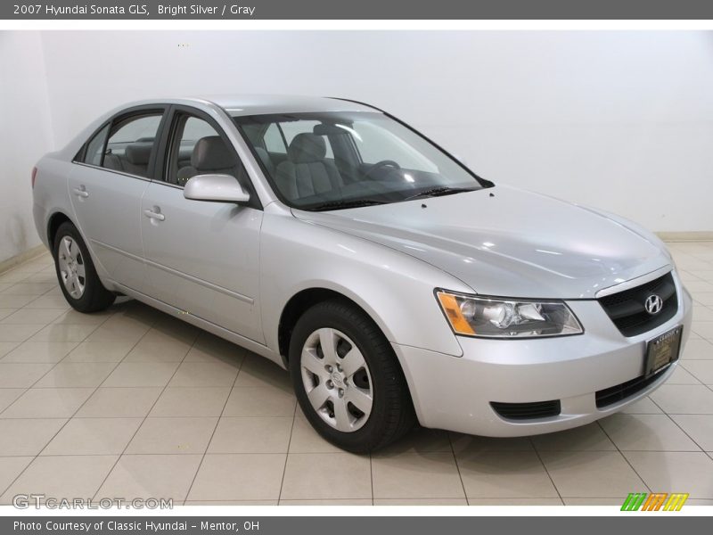 Bright Silver / Gray 2007 Hyundai Sonata GLS