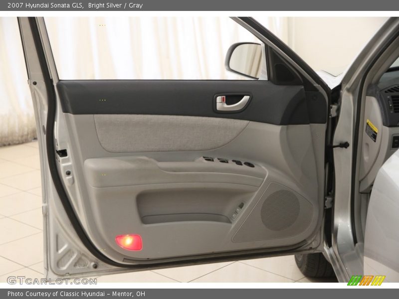 Bright Silver / Gray 2007 Hyundai Sonata GLS