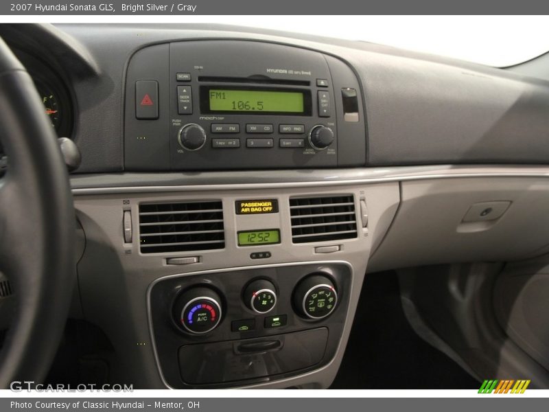 Bright Silver / Gray 2007 Hyundai Sonata GLS