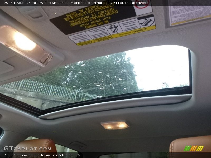 Midnight Black Metallic / 1794 Edition Black/Brown 2017 Toyota Tundra 1794 CrewMax 4x4