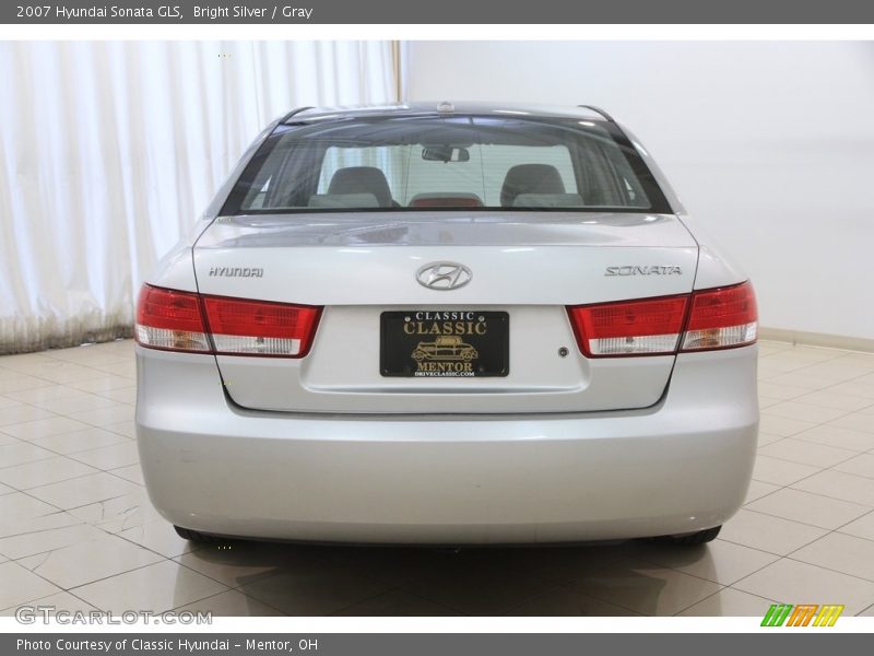 Bright Silver / Gray 2007 Hyundai Sonata GLS