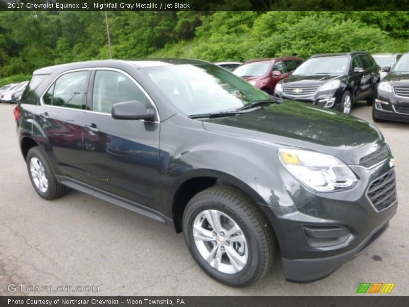 Nightfall Gray Metallic / Jet Black 2017 Chevrolet Equinox LS