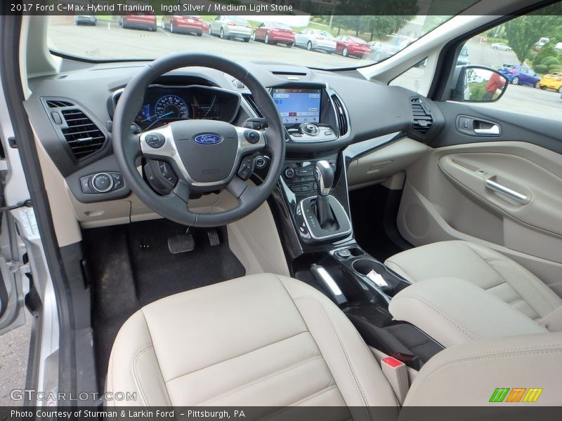  2017 C-Max Hybrid Titanium Medium Light Stone Interior