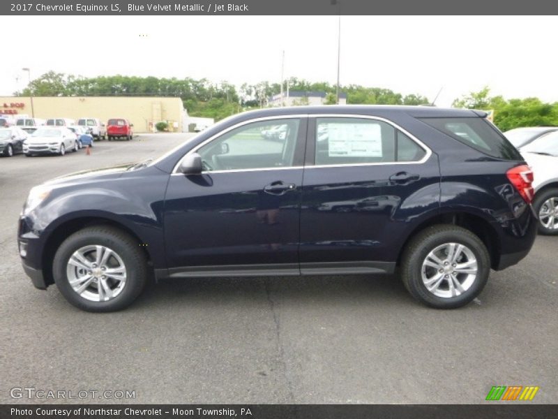 Blue Velvet Metallic / Jet Black 2017 Chevrolet Equinox LS