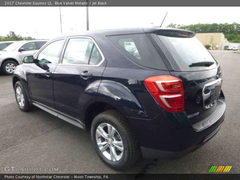 Blue Velvet Metallic / Jet Black 2017 Chevrolet Equinox LS