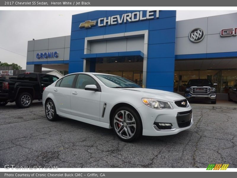 Heron White / Jet Black 2017 Chevrolet SS Sedan