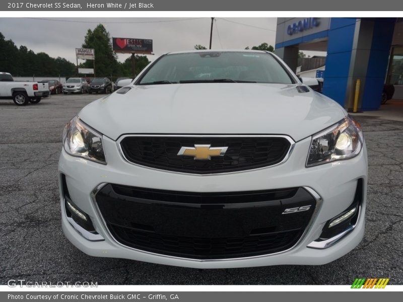 Heron White / Jet Black 2017 Chevrolet SS Sedan