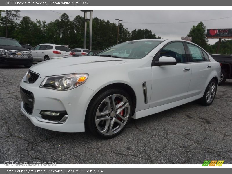 Heron White / Jet Black 2017 Chevrolet SS Sedan