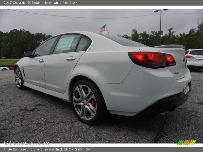Heron White / Jet Black 2017 Chevrolet SS Sedan