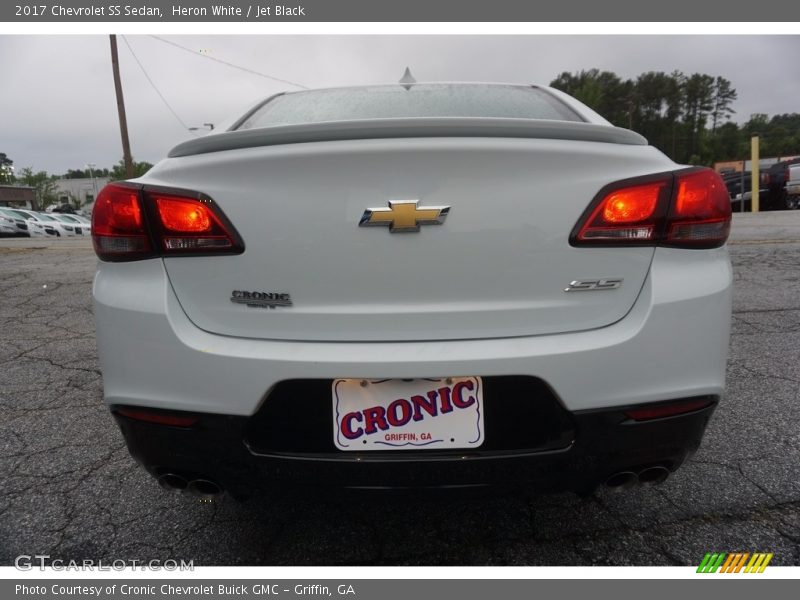 Heron White / Jet Black 2017 Chevrolet SS Sedan