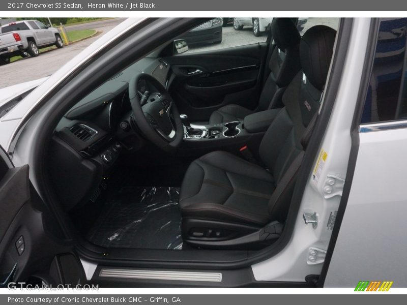 Heron White / Jet Black 2017 Chevrolet SS Sedan