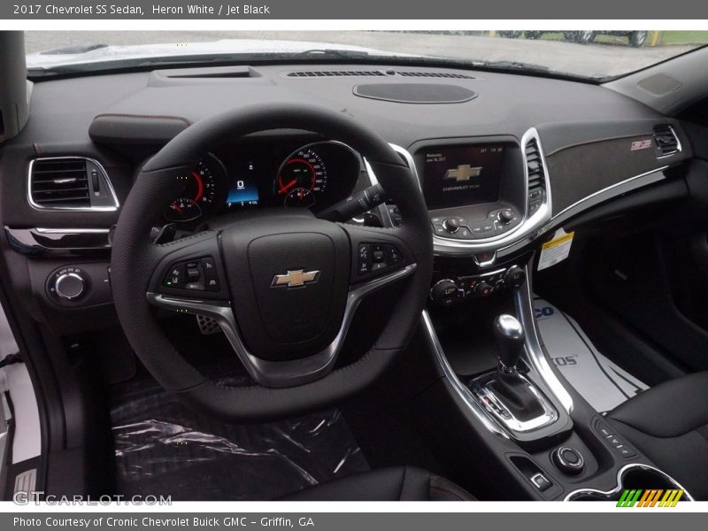 Heron White / Jet Black 2017 Chevrolet SS Sedan